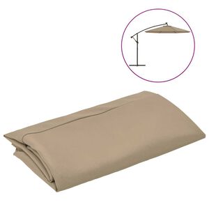 vidaXL Aurinkovarjon vaihtokangas taupe 300 cm