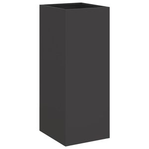 vidaXL Kukkalaatikko musta 32x29x75 cm ter&auml;s
