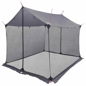 vidaXL Camping-teltta verkkoseinill&auml; Harmaa ja oranssi
