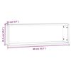 vidaXL Seinäkuutiohyllyt 2 kpl ruskea tammi 80x15x26,5 cm tekninen puu