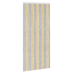 vidaXL Hy&ouml;nteiskangas Chenille Harmaa ja beige 90 x 200 cm 100% PP
