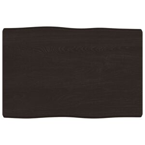 vidaXL P&ouml;yt&auml;levy ruskea 60x40x(2-4)cm k&auml;sitelty t&auml;ystammi el&auml;v&auml; reuna