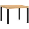vidaXL Ulkosohvap&ouml;yt&auml; musta 55x55x39,5 cm jauhemaalattu ter&auml;s