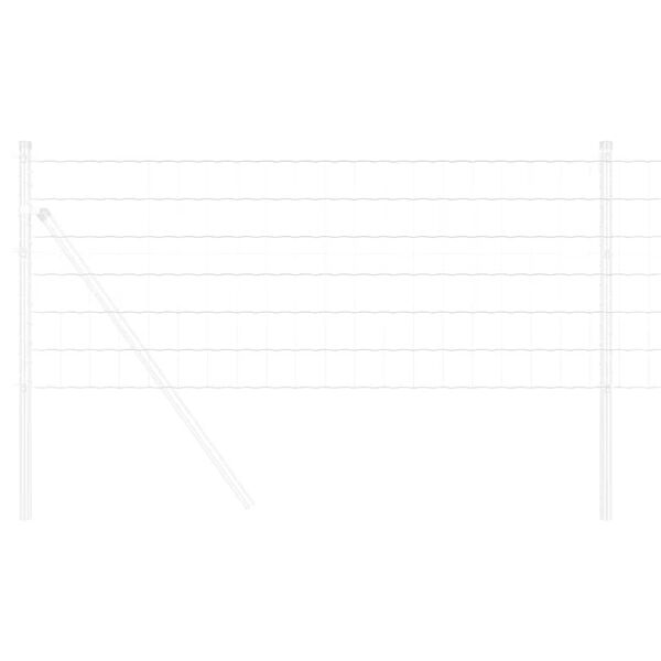 vidaXL Euroaita 0,6 x 50 m PVC-pintainen rauta