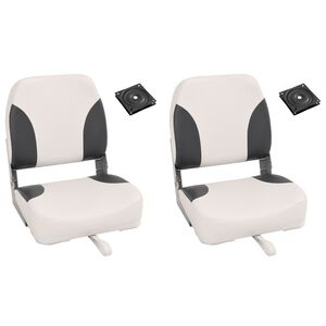 vidaXL Taittuva veneenistuin 2 sarjalla matala selk&auml;noja