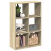vidaXL Huoneenjakaja/kirjahylly Sonoma 69,5x29x103,5 cm tekninen puu