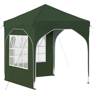 vidaXL Pop-up Juhlateltta 192 x 192 x 245 cm Vihre&auml;