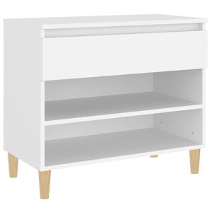 vidaXL Kenk&auml;kaappi valkoinen 70x36x60 cm tekninen puu