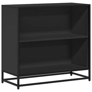 vidaXL Kirjahylly musta 80,5x35x76 cm lastulevy