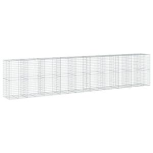 vidaXL Kivikori katolla 950x100x200 cm galvanoitu rauta
