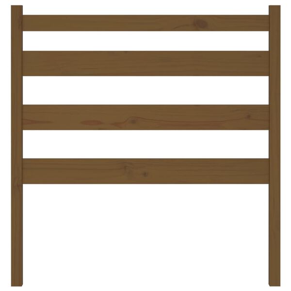 vidaXL Sängynpääty hunajanruskea 96x4x100 cm täysi mänty