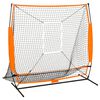 vidaXL Baseball-harjoitusverkko useaan lajiin musta 174x76x158,5 cm