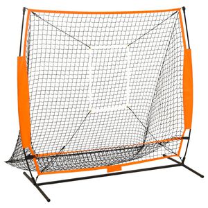 vidaXL Baseball-harjoitusverkko useaan lajiin musta 174x76x158,5 cm