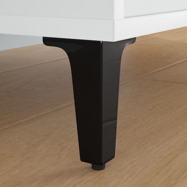 vidaXL Huonekalujalat 12 pcs Musta 5,5 x 5,5 x 10 cm Rauta