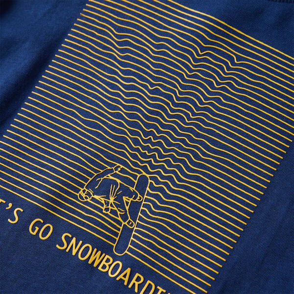 Lasten pitk&auml;hihainen T-paita laivastonsininen 92