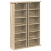 vidaXL CD-kaappi 2 kpl Sonoma-tammi 60 x 17 x 92 cm Tekninen puu