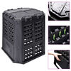 vidaXL Puutarhan kompostiastia musta 68,9x68,9x83,9 360 l