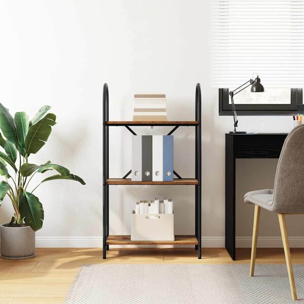 vidaXL Kirjahylly Vanha puu 60 x 30 x 109 cm Tekninen puu