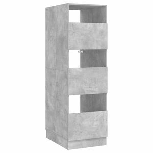 vidaXL Pyykkikaappi ovella Betoni 50 x 68 x 162 cm Tekninen puu