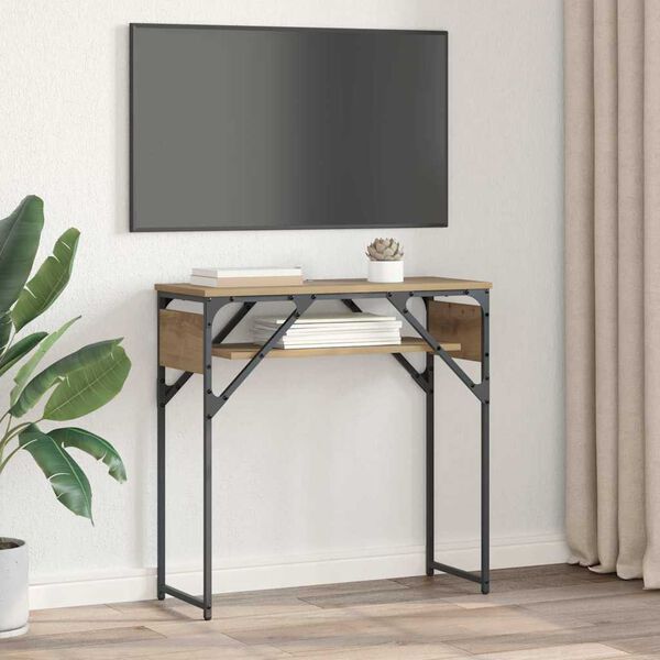 vidaXL Konsolip&ouml;yt&auml; Artisan tammi 75x30x75cm Tekninen puu