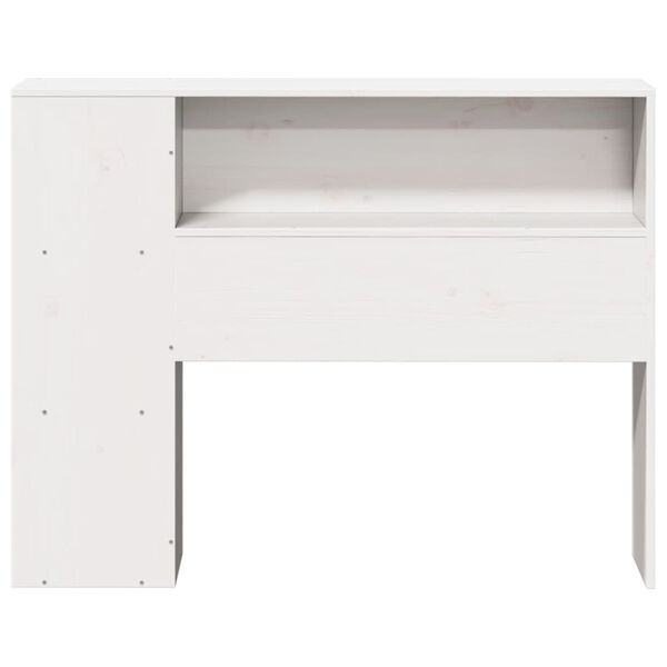 vidaXL S&auml;ngynp&auml;&auml;ty s&auml;ilytystilalla valkoinen 100 cm t&auml;ysi m&auml;nty