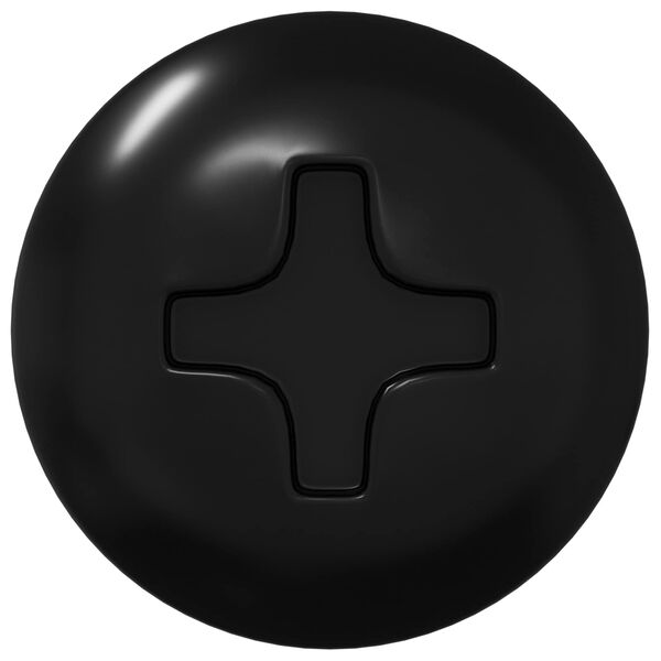 vidaXL Kierre kynsi 2 pcs Musta M4 x 28 mm Ter&auml;s