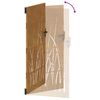 vidaXL Puutarhaportti 85x175 cm corten ter&auml;s ruohokuvio