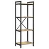 vidaXL Kirjahylly 40 x 30 x 119 cm Tekninen puu Sonoman tammi