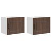 vidaXL Tiskipaneeli Kalmar 2 pcs Ruskea tammi 50 x 31 x 40 cm