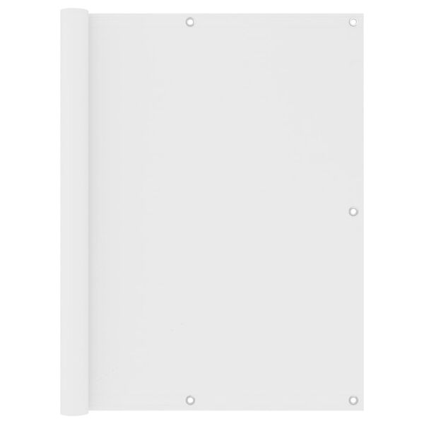 vidaXL Parvekkeen suoja valkoinen 120x600 cm Oxford kangas