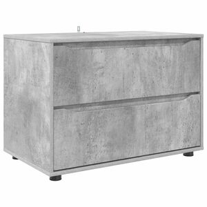 vidaXL S&auml;ilytyskaappi 80 x 48 x 57 cm Tekninen puu Betoni Harmaa