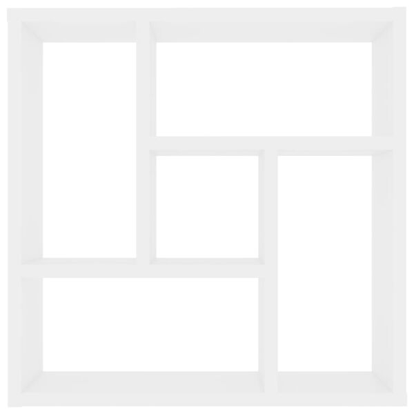 vidaXL Sein&auml;hylly valkoinen 45,1x16x45,1 cm tekninen puu