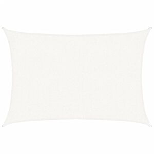 vidaXL Aurinkopurje 160 g/m&sup2; valkoinen 2x2,5 m HDPE