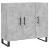vidaXL Senkki betoninharmaa 90x34x80 cm tekninen puu