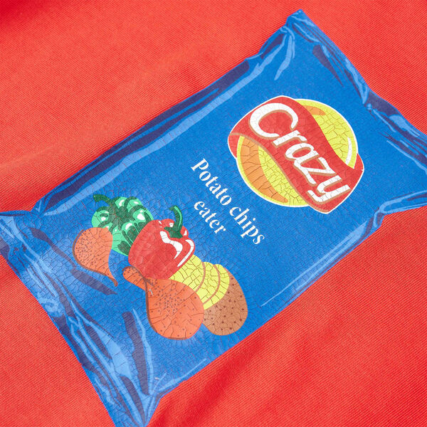 Lasten lyhythihainen T-paita punainen 128