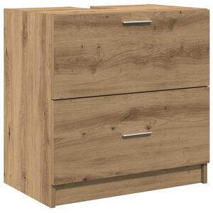 vidaXL Kylpyhuonekaappi Artisan tammi 59 x 37 x 59 cm Tekninen puu