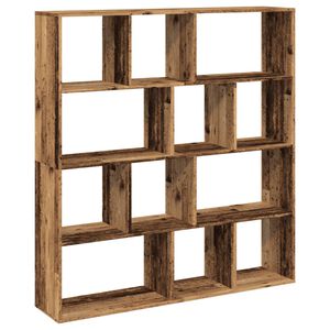 vidaXL Kirjahylly vanha puu 132x29x141,5 cm lastulevy