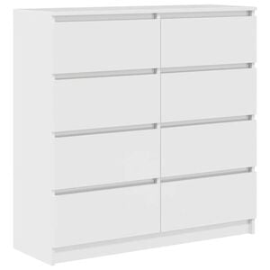 vidaXL Senkki valkoinen 100x35x99 cm tekninen puu