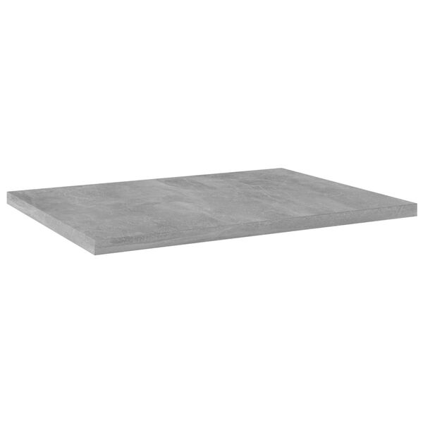 vidaXL Kirjahyllytasot 4 kpl betoninharmaa 40x30x1,5 cm tekninen puu