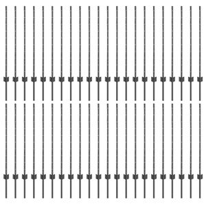 vidaXL Aitalatu 44 pcs Harmaa 140 cm Ter&auml;s