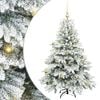 vidaXL Tekojoulukuusi 150 LED-valoilla Valkoinen 150 cm PE ja PVC