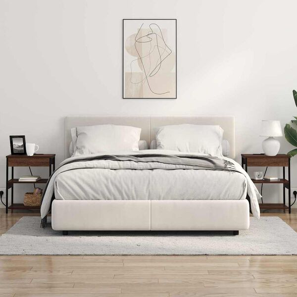 vidaXL Y&ouml;p&ouml;yt&auml;kaappi Ruskea tammi 41 x 31 x 51 cm Tekninen puu