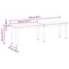 vidaXL Penkki Sonoma 160 x 35 x 45 cm Tekninen puu