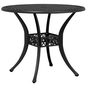 vidaXL Puutarhap&ouml;yt&auml; musta &Oslash;90x75 cm valualumiini