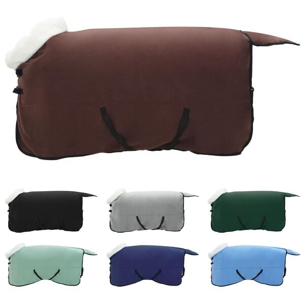 vidaXL Hevospeitto T&auml;ydellinen Tumma Ruskea 155 cm Polar fleece