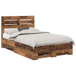 vidaXL S&auml;ngyn runko p&auml;&auml;tyll&auml; Vanha puu 4FT Small Double Tekninen puu