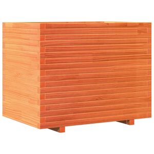 vidaXL Puutarhakukkalaatikko vahanruskea 90x60x72,5 cm t&auml;ysi m&auml;nty