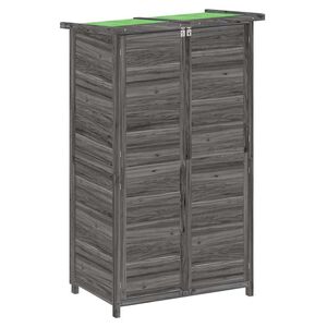 vidaXL Puutarhavaja harmaa 83x57x140 cm t&auml;ysi m&auml;nty