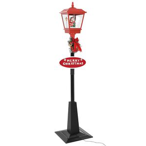 vidaXL Jouluinen katuvalaisin joulupukilla 180 cm LED