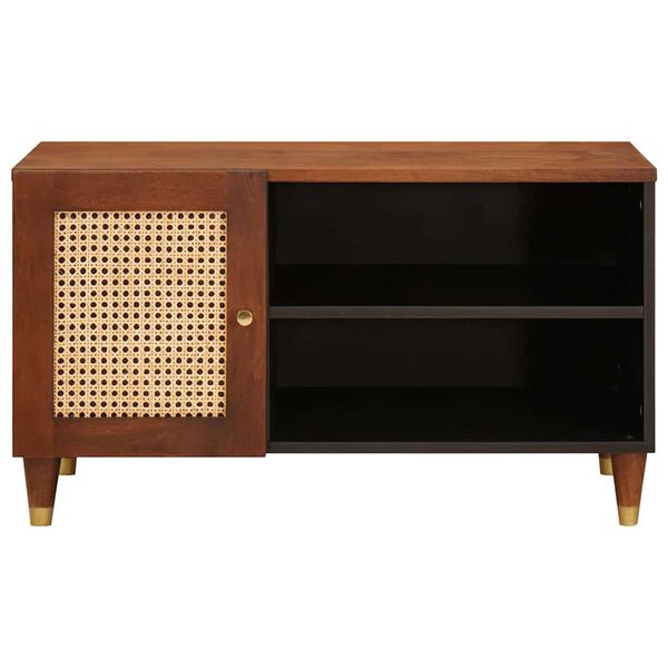 vidaXL TV-kaappi hyllyll&auml; Ruskea 80 x 31,5 x 46 cm Kiinte&auml; mango puu